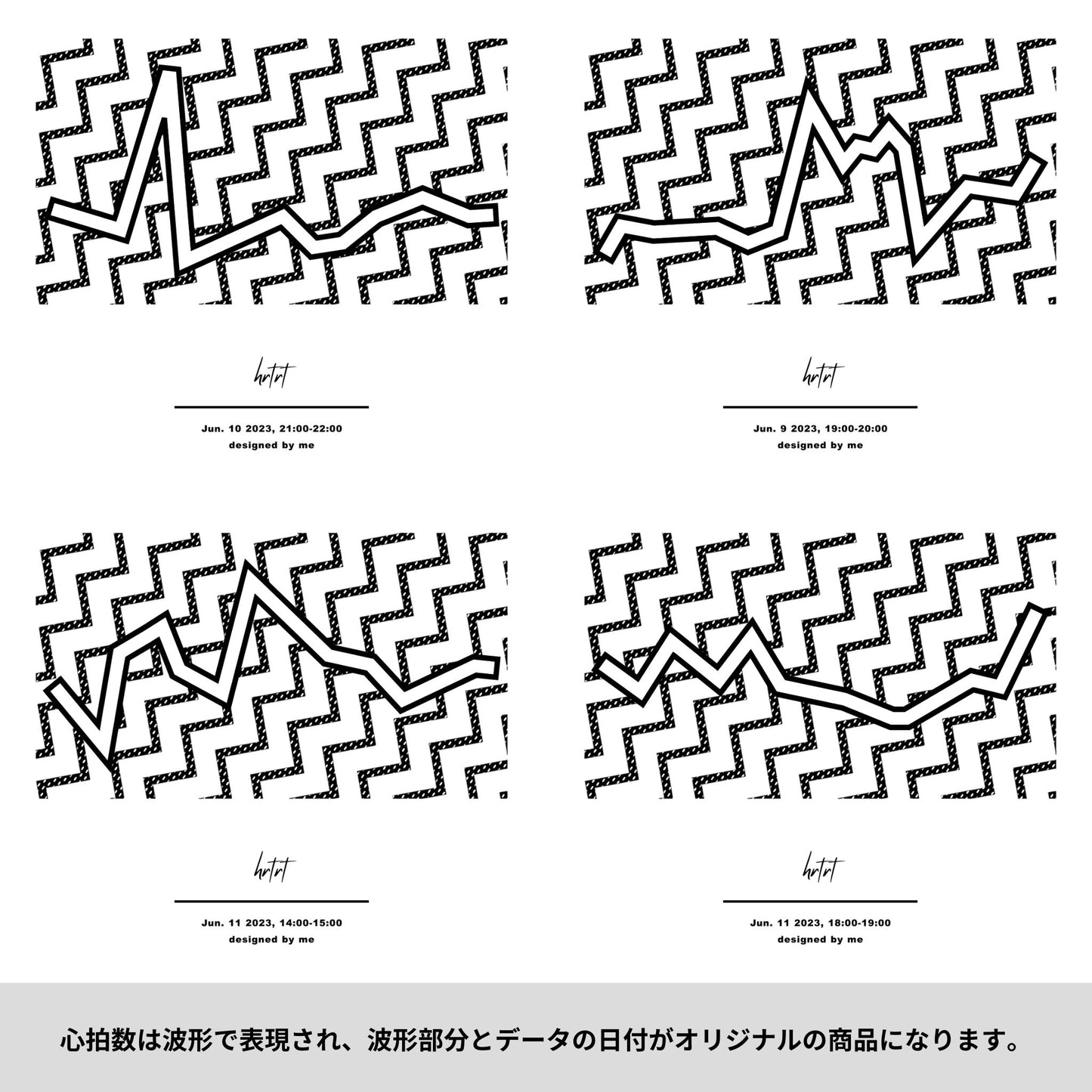 ロングスリーブT「chevron pattern (シェブロンパターン)」