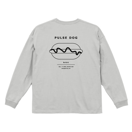 PULSE DOG longsleeveT(big) gray back