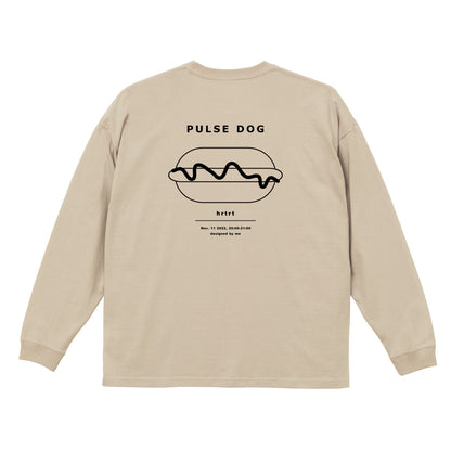 PULSE DOG longsleeveT(big) sand beige back