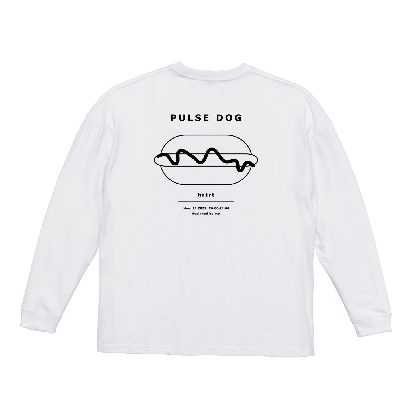 PULSE DOG longsleeveT(big) white back