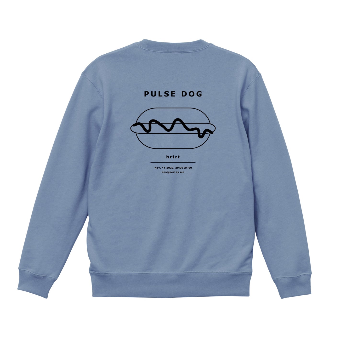 PULSE DOG sweat   acid blue back